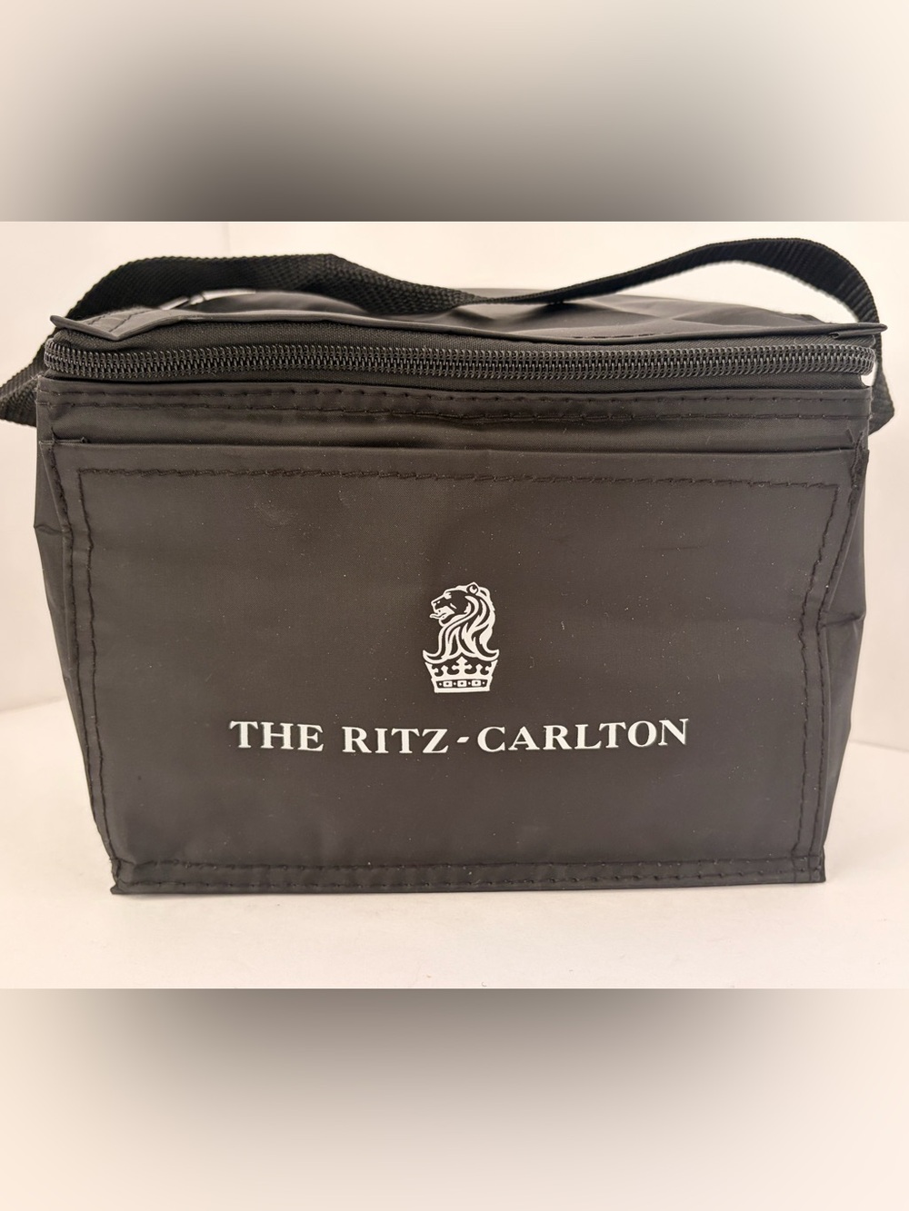 The Ritz-Carlton Black Toiletry Travel Bag with silver lining 🖤